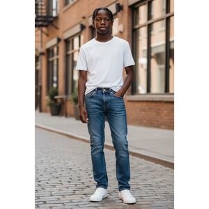 Levi Strauss Co 505 Mens Jeans W34 L30 Medium Wash Straight Fit Denim Pants